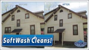 Softwash pressure washing in Hagerstown, MD