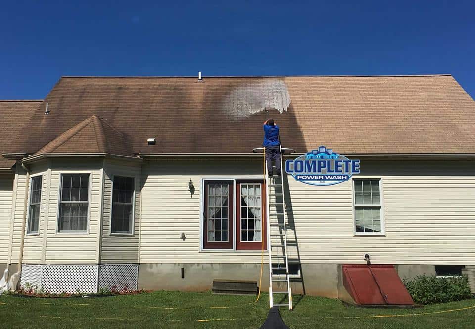 Roof cleaning by Complete Power Wash