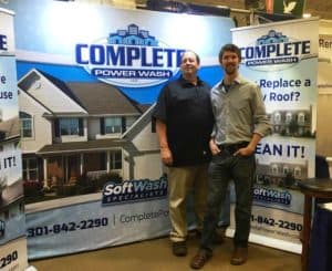 Tim and Zach Fields of Complete Power Wash in Hagerstown, MD at the 2018 HBA Home Show