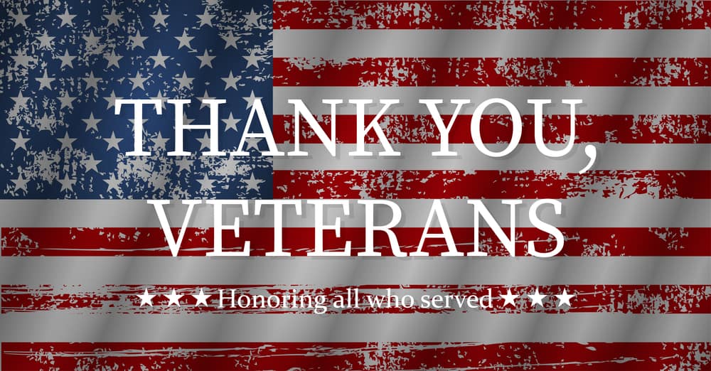 Thank You to Our Veterans on Veterans Day