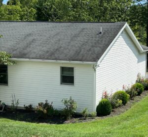 Dirty roof in need of pressure washing by Complete Power Wash of Hagerstown, MD