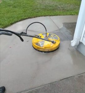 Sidewalk being pressure washed by Complete Power Wash in Hagerstown, MD