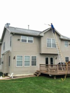 Spring pressure washing in Hagerstown, MD