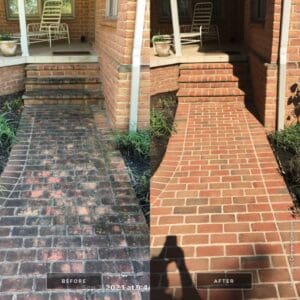 Complete Power Wash clean siding and sidewalks