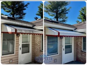 Before and after cleaning by Complete Power Wash in Hagerstown, MD